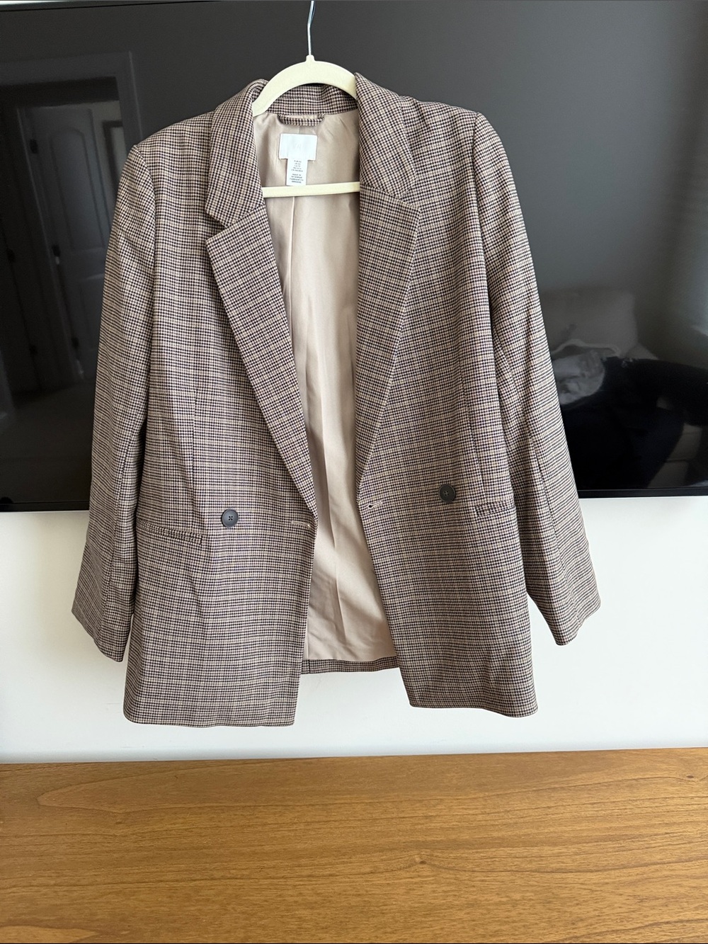 H&M Brown Checked Men's Blazer